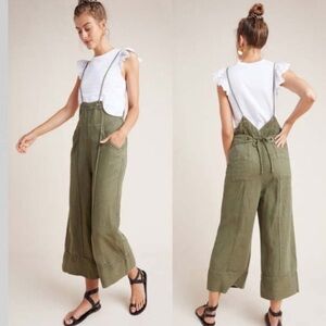 Asha Bib Front Wide Leg Utility Overalls by Anthropologie